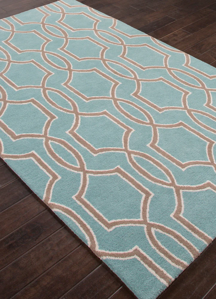 City Pensacola Light Turquoise/Dark Taupe Area Rug - Image 2