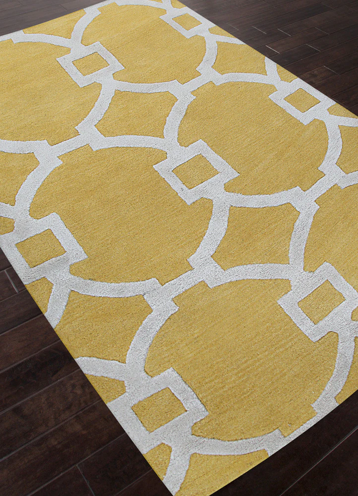 City Regency Bright Yellow/White Area Rug - Image 2