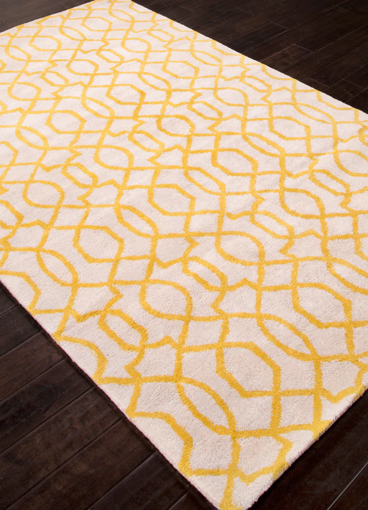 City Sonia White/Bright Yellow Area Rug - Image 2