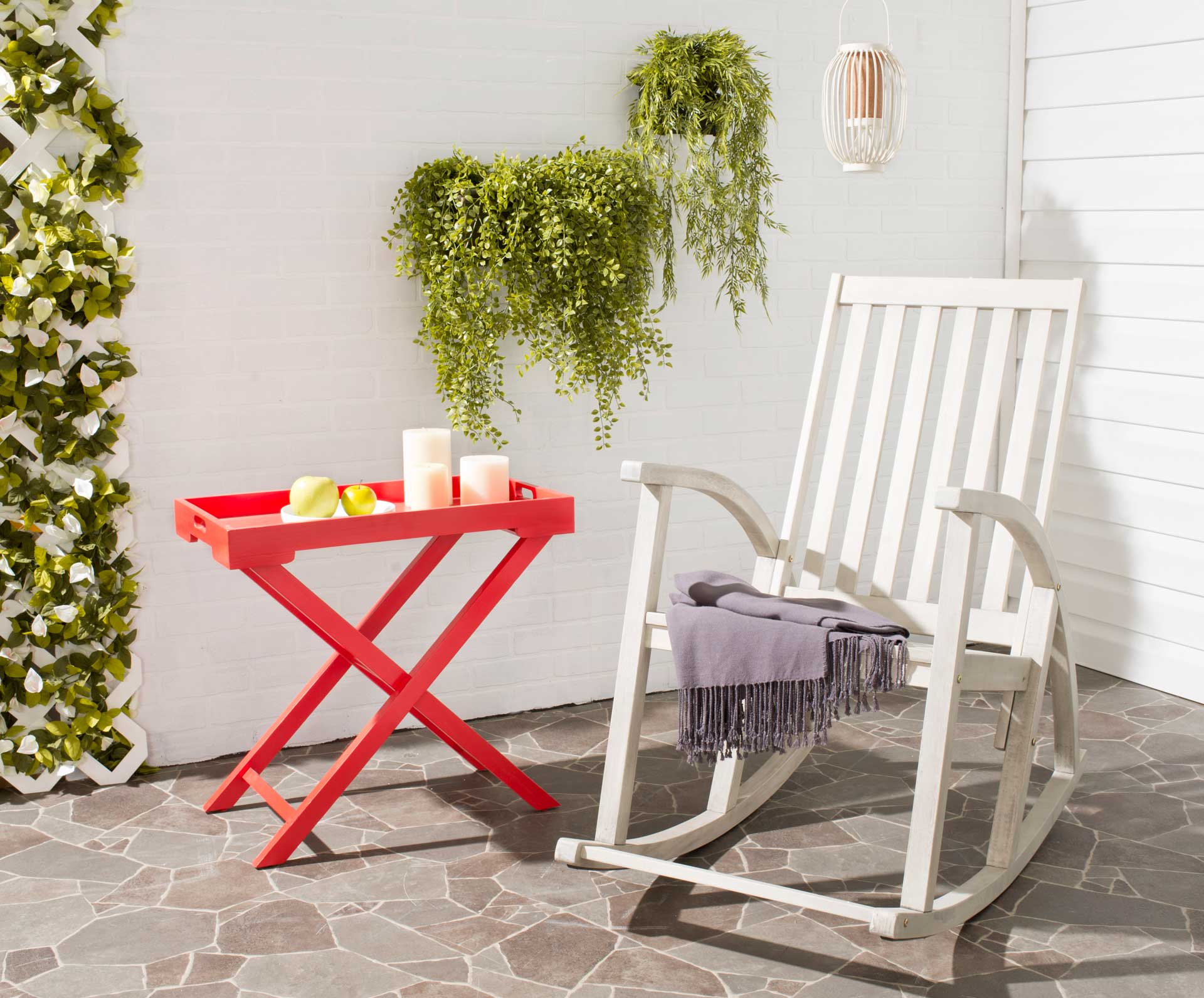 Clairton Rocking Chair White Wash - Image 4