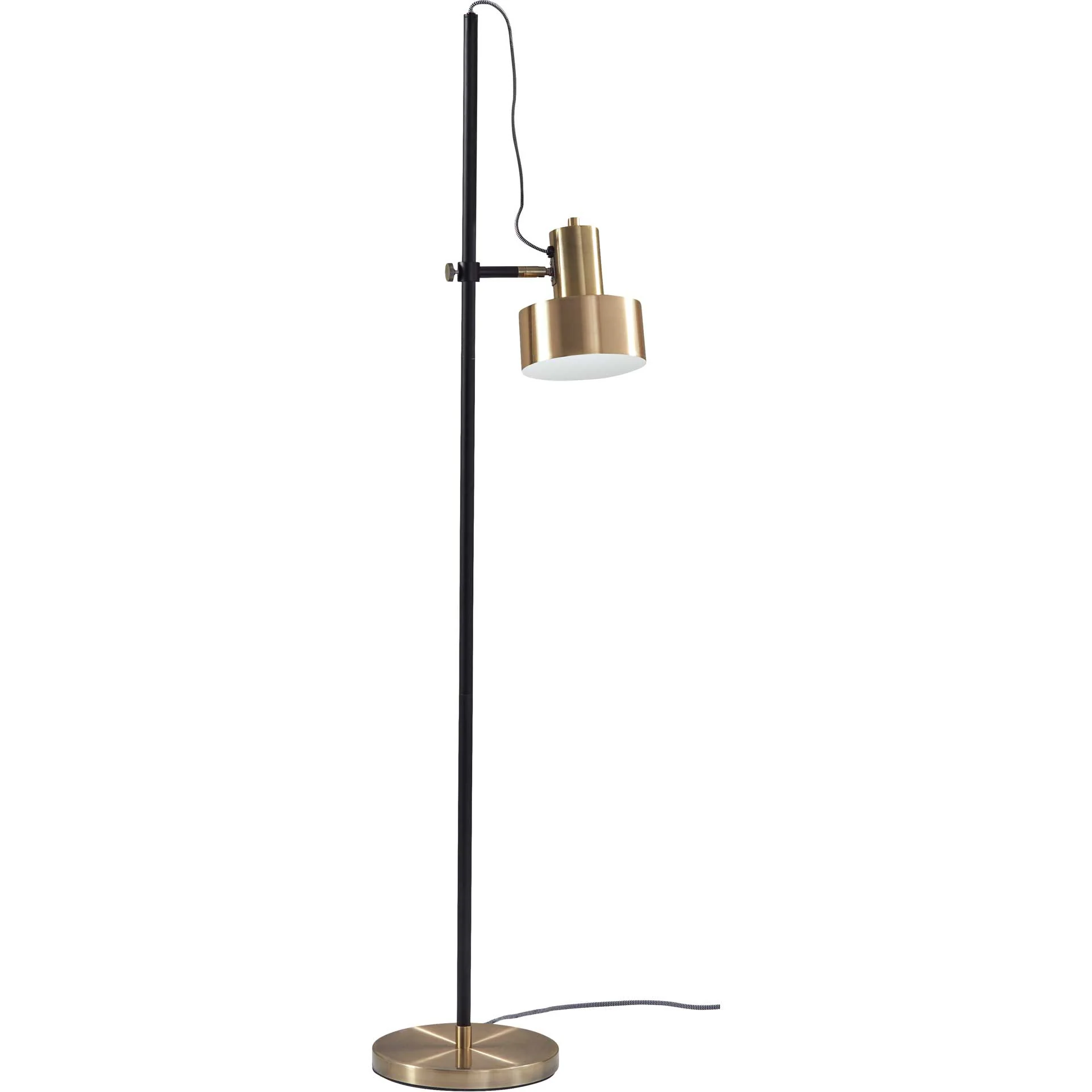 Clamart Floor Lamp Brass/Black - Image 3