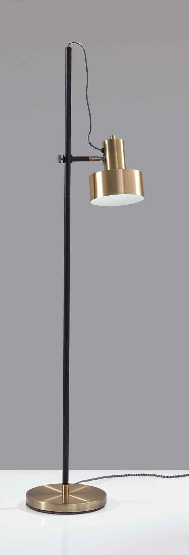 Clamart Floor Lamp Brass/Black - Image 4