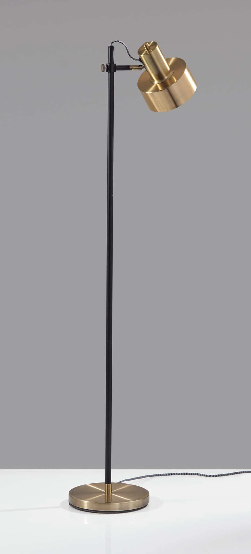 Clamart Floor Lamp Brass/Black - Image 6