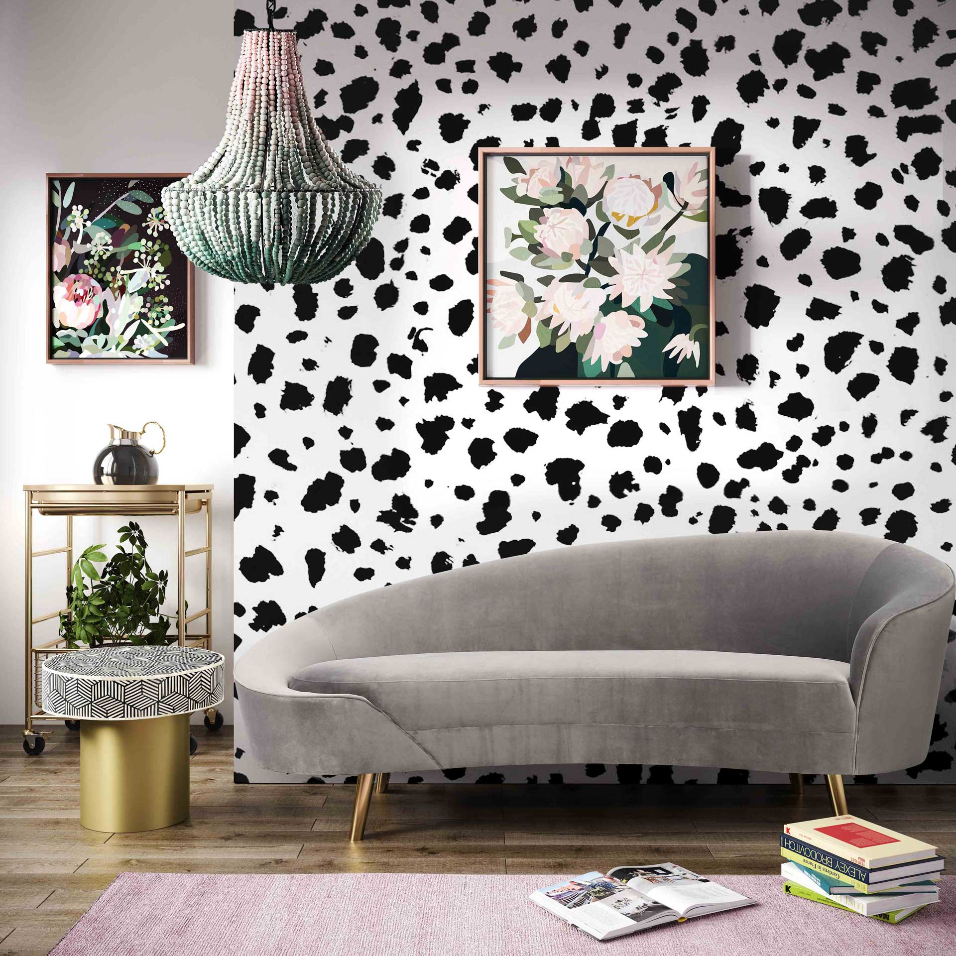 Clancy Velvet Sofa Gray - Image 7