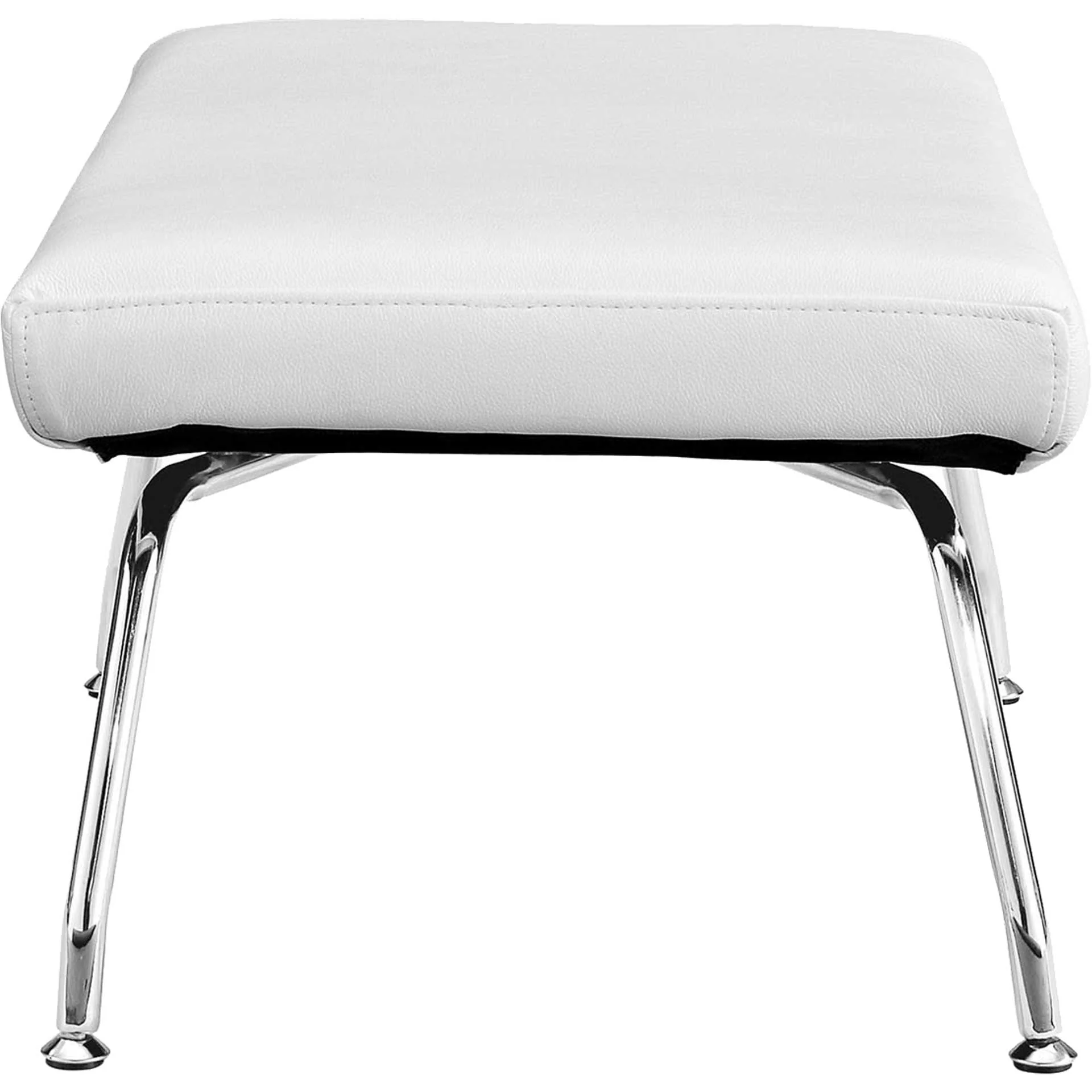 Clarell Leather Lounge Chair White - Image 4
