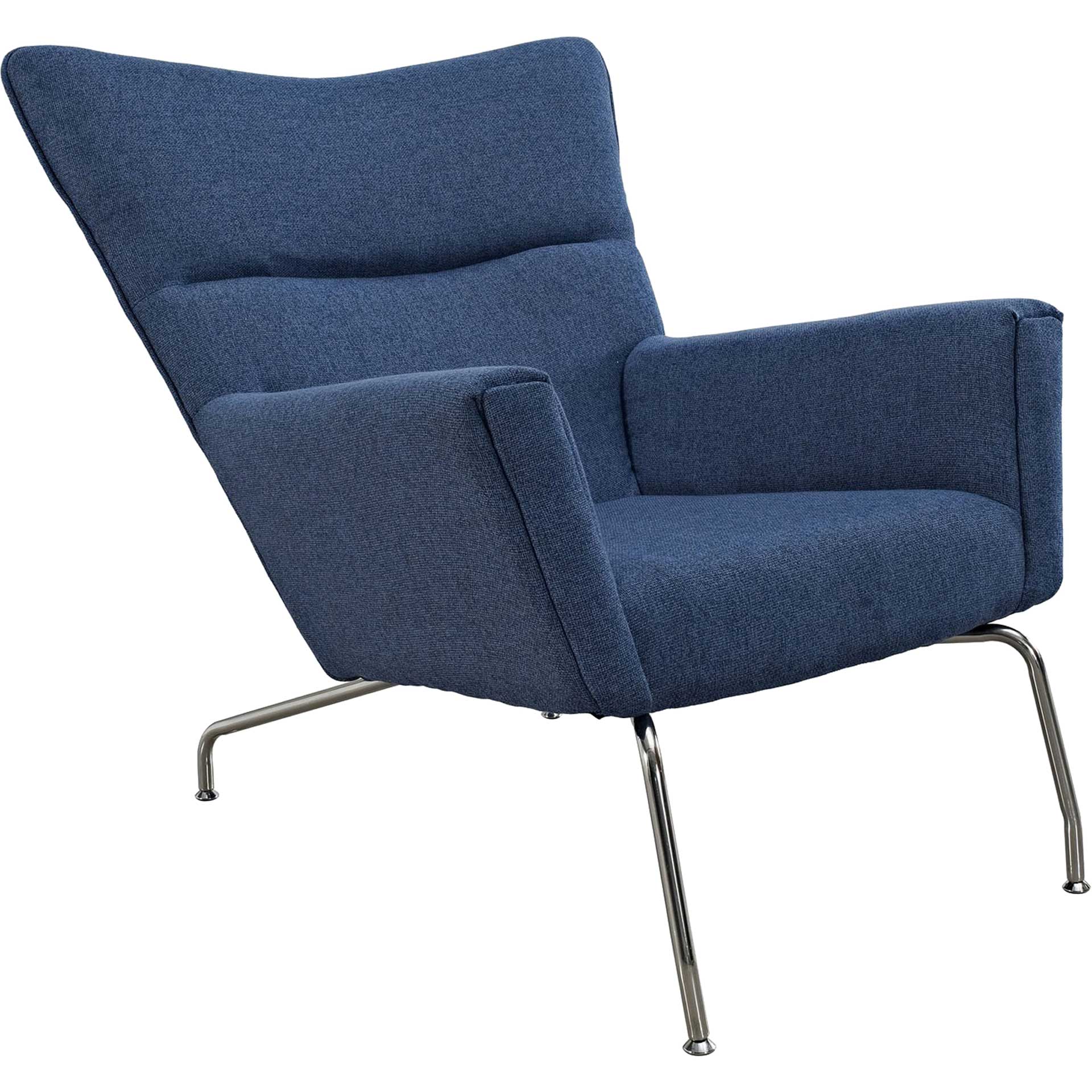 Clarell Lounge Chair Blue Tweed - Image 2