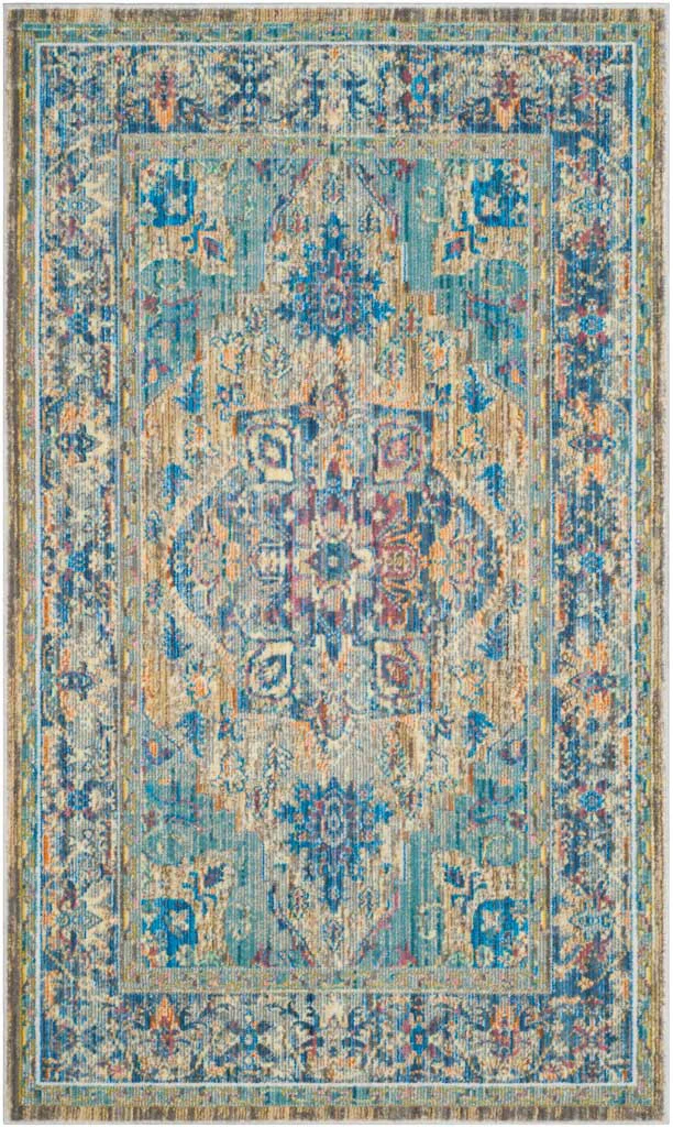 Claremont Blue/Gold Area Rug - Image 2