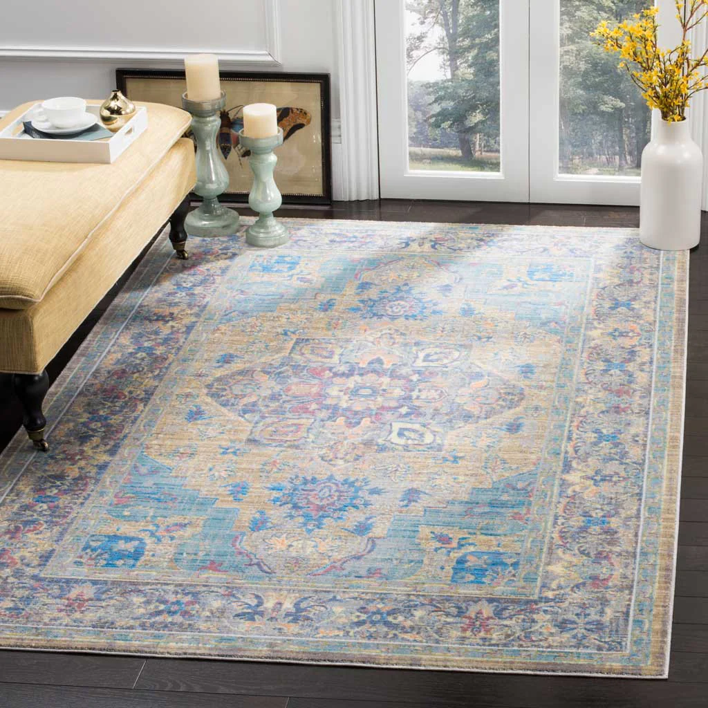 Claremont Blue/Gold Area Rug - Image 5