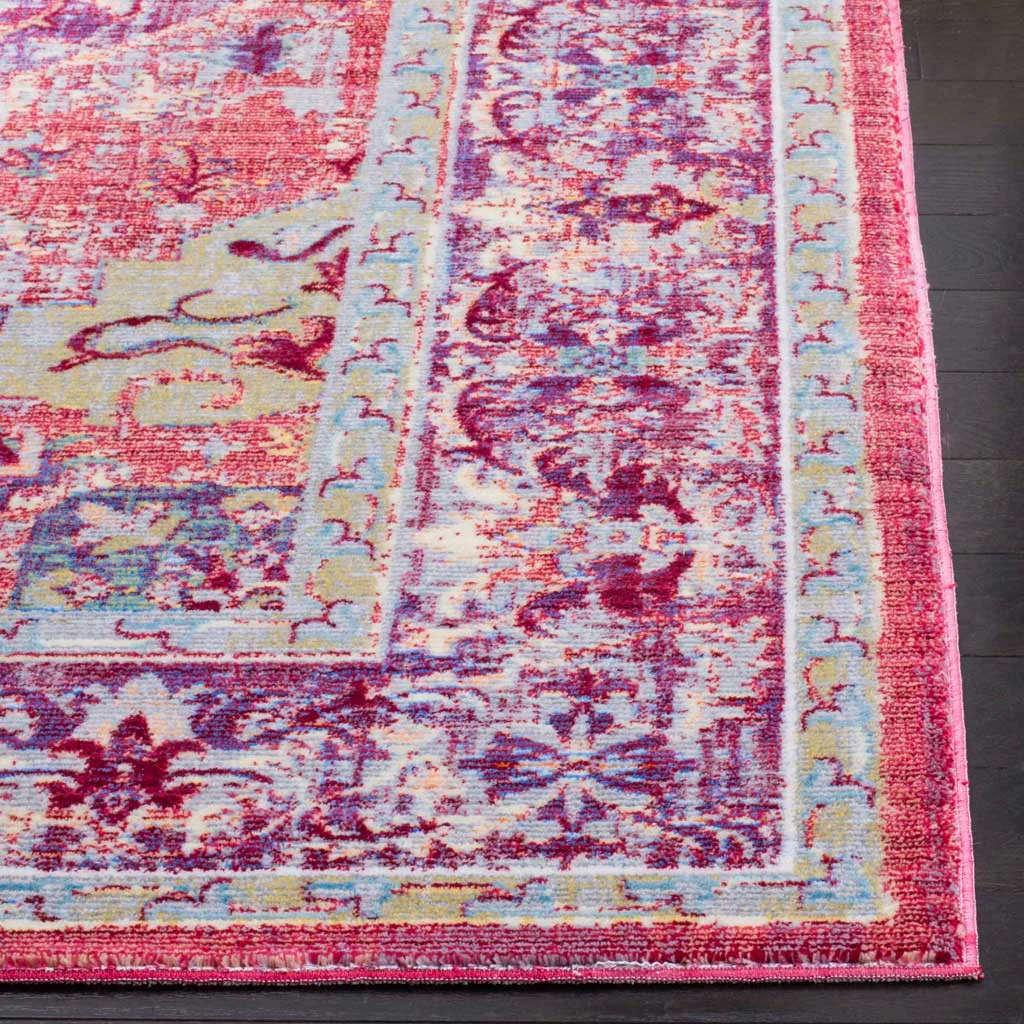 Claremont Purple/Coral Area Rug - Image 3
