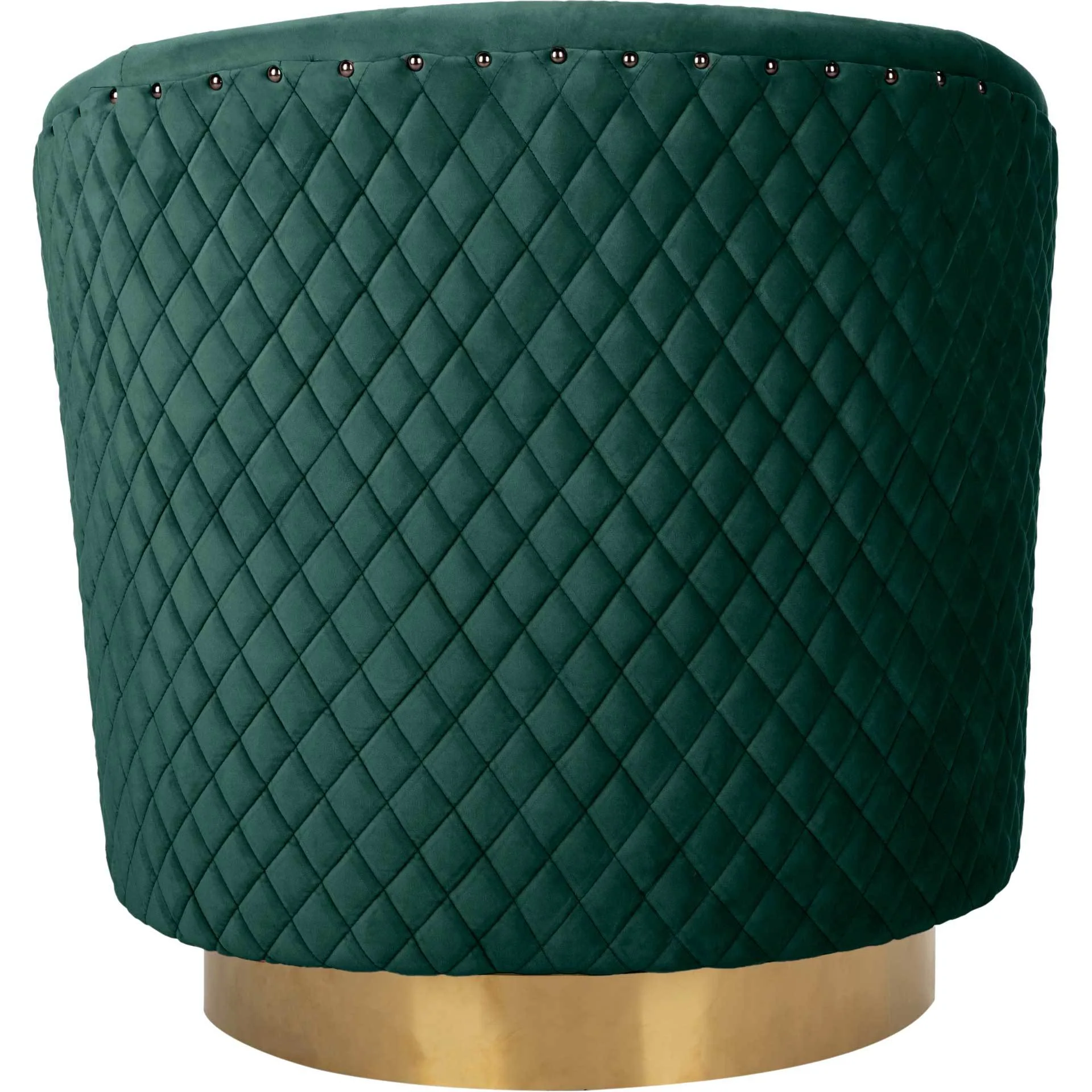 Clarissa Quilted Swivel Tub Chair - Image 4