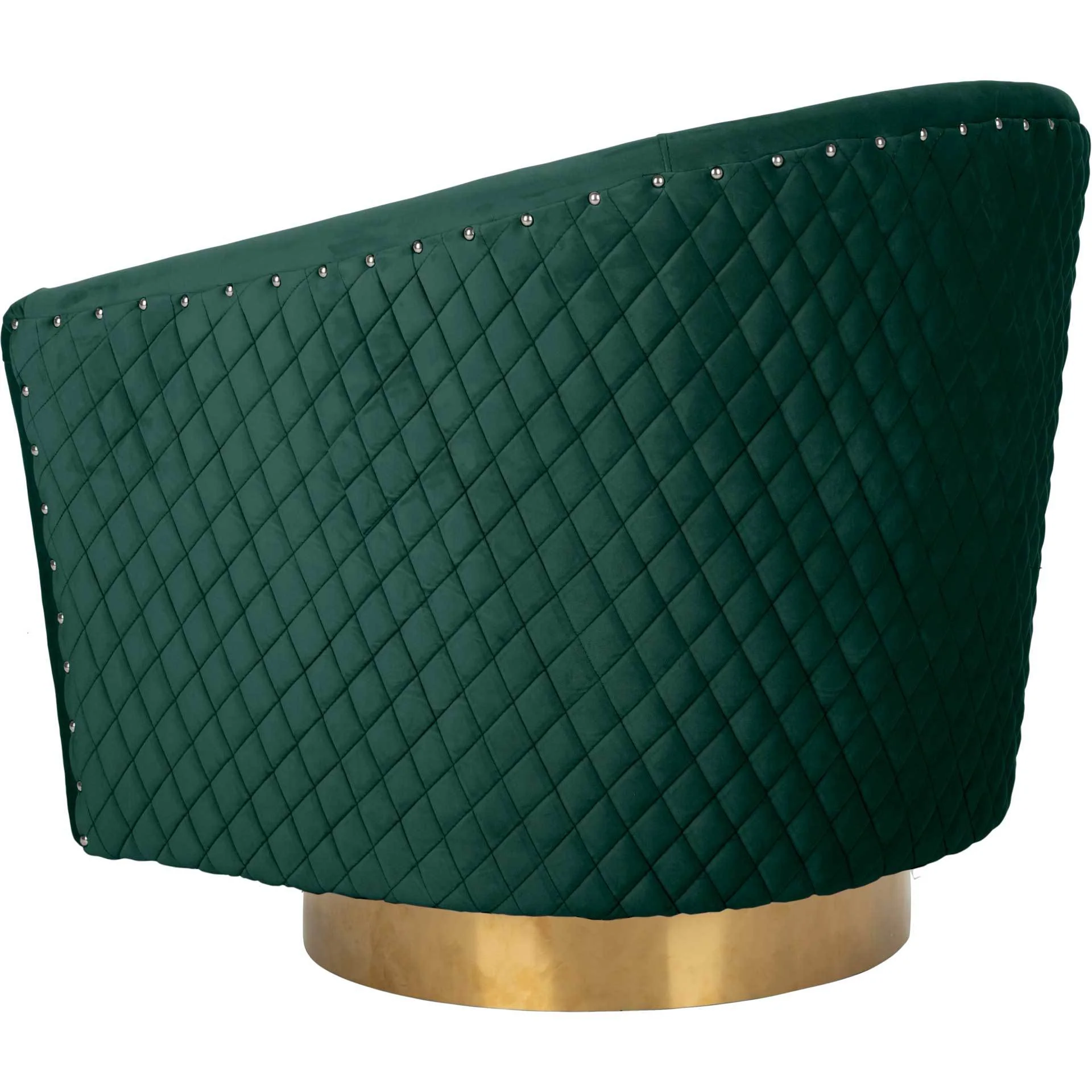 Clarissa Quilted Swivel Tub Chair - Image 5