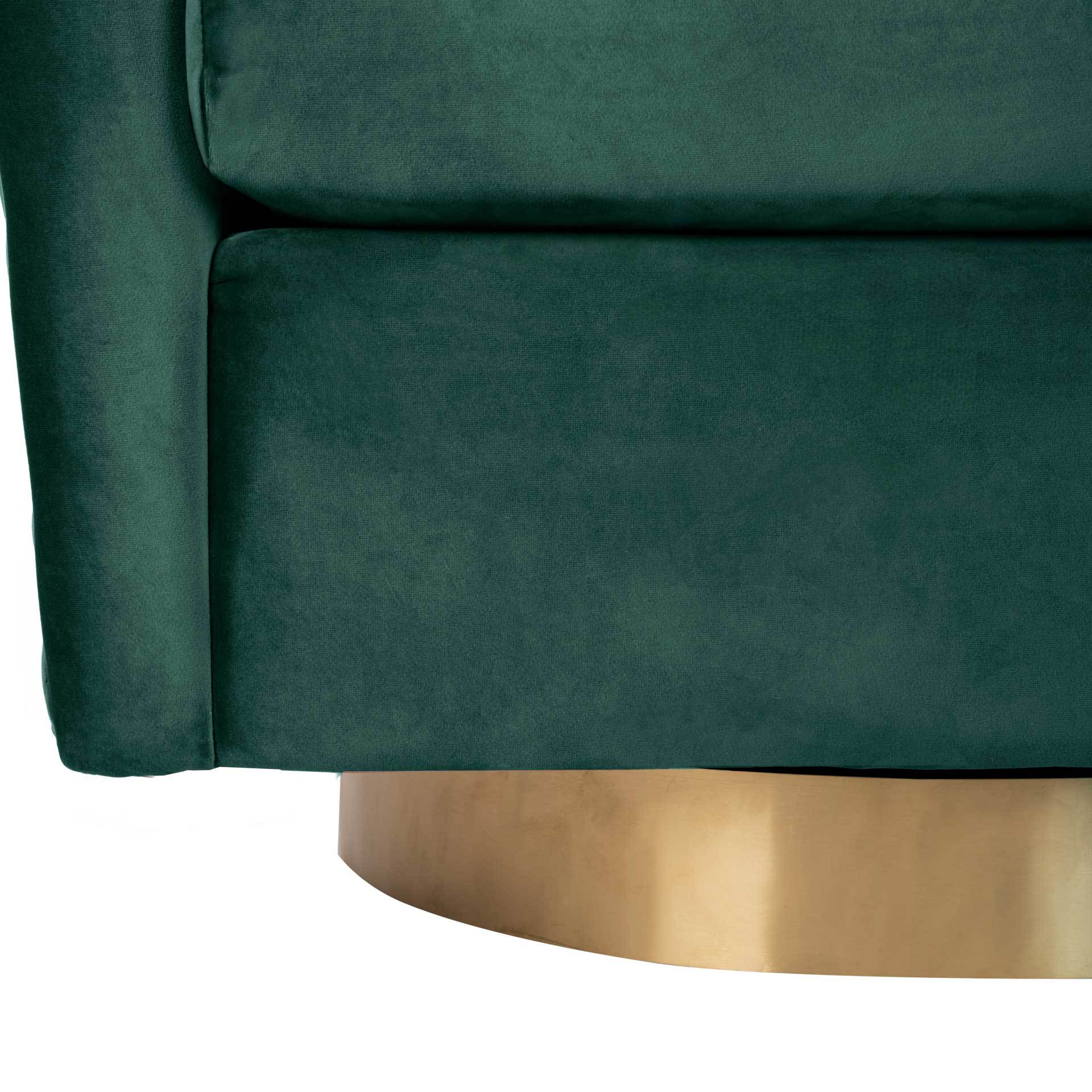 Clarissa Quilted Swivel Tub Chair - Image 7