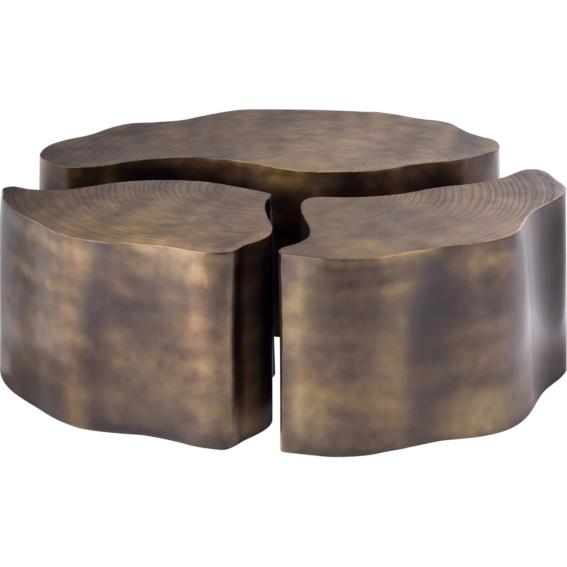 Clarity Coffee Tables Antique Brass - Image 2