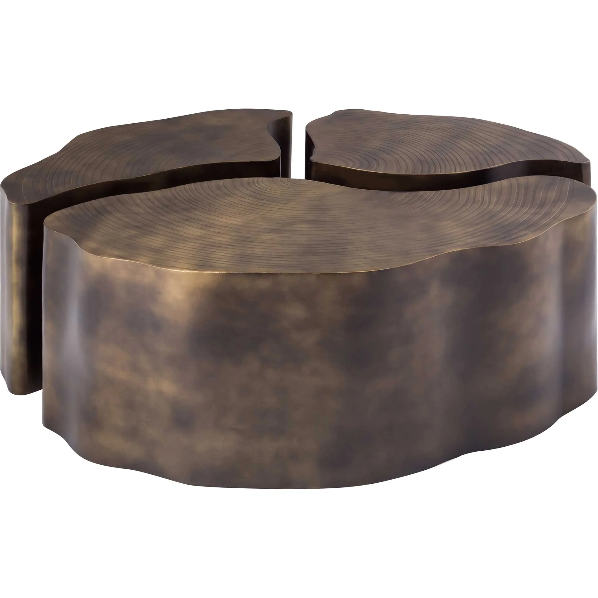 Clarity Coffee Tables Antique Brass - Image 3