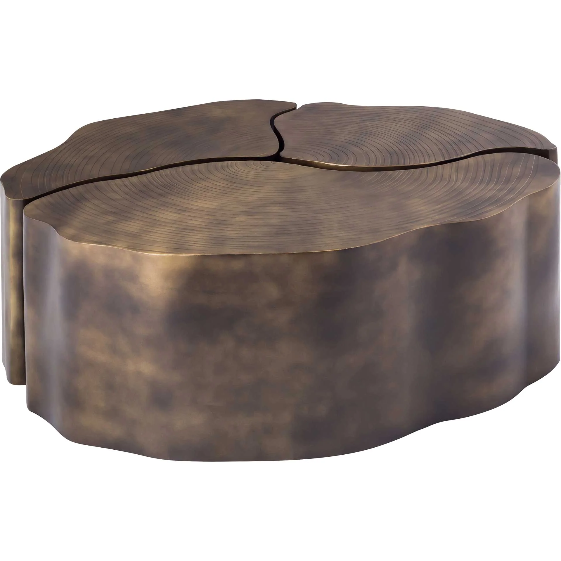 Clarity Coffee Tables Antique Brass - Image 4