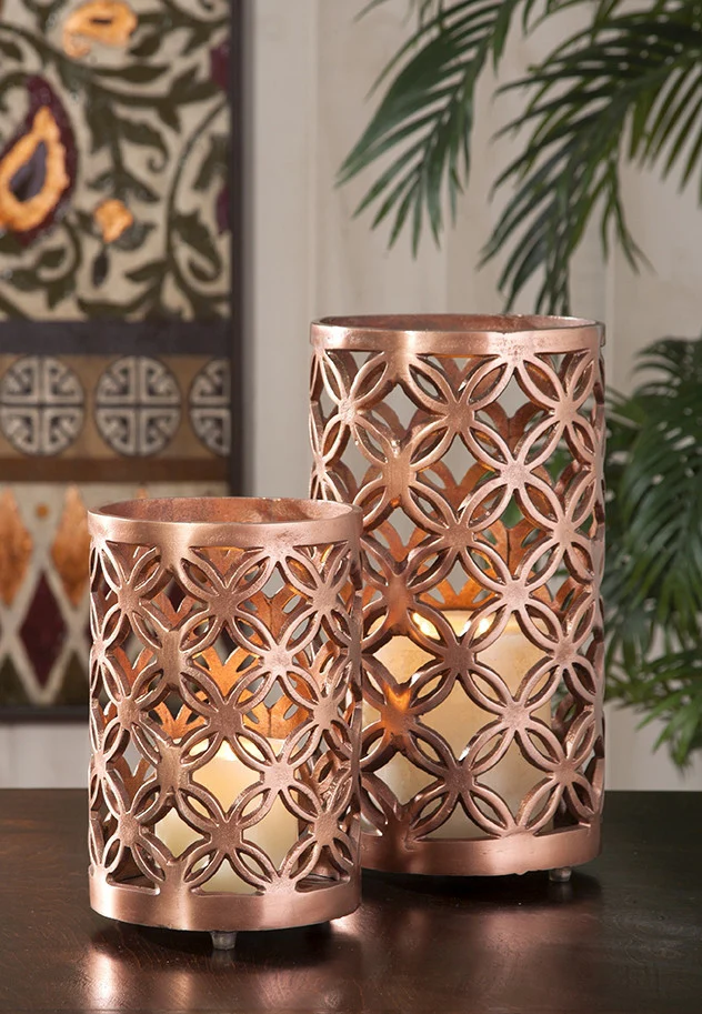 Clark Cutwork Aluminum Lanterns (Set of 2) - Image 2