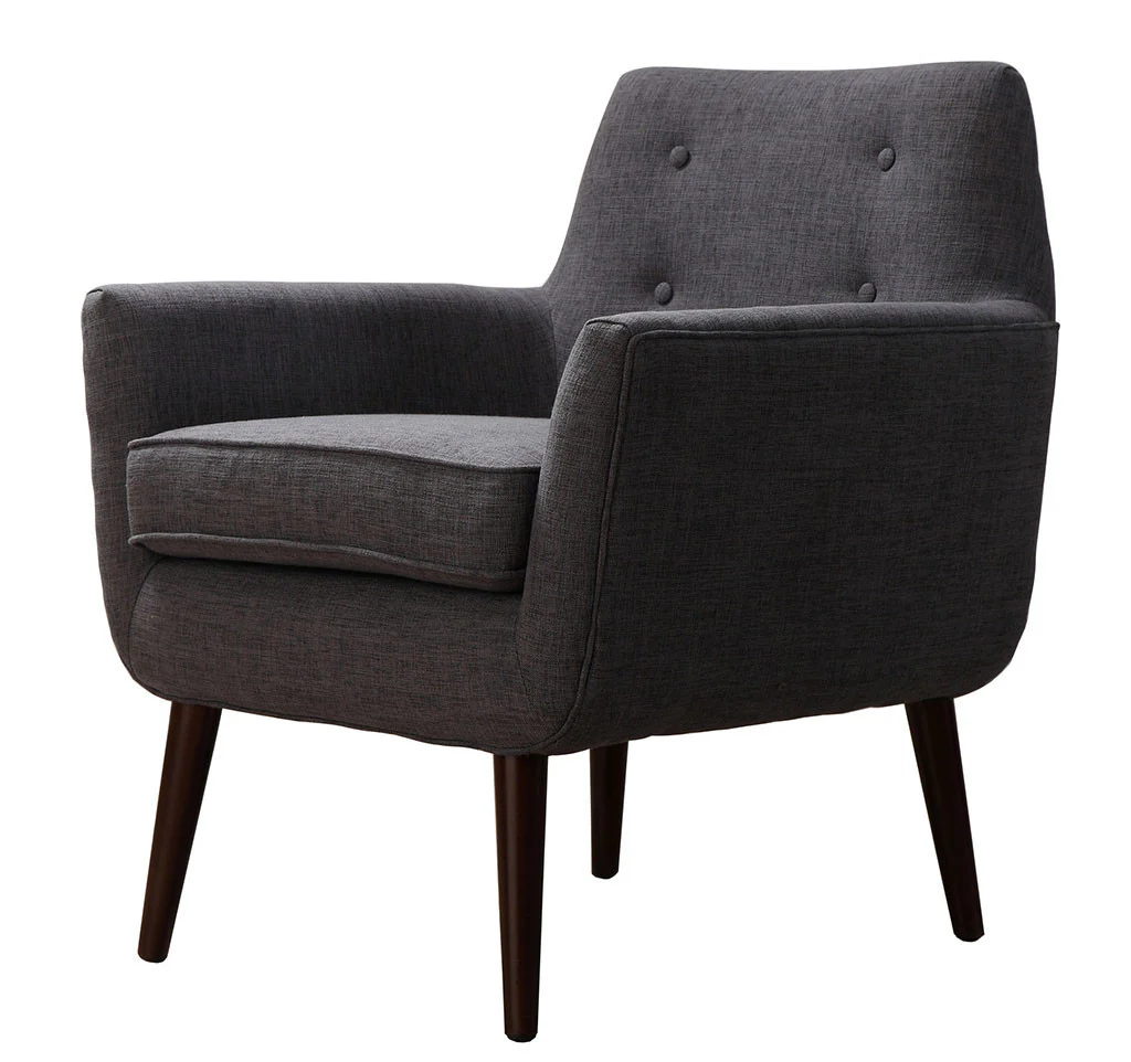 Clark Linen Chair Gray - Image 2