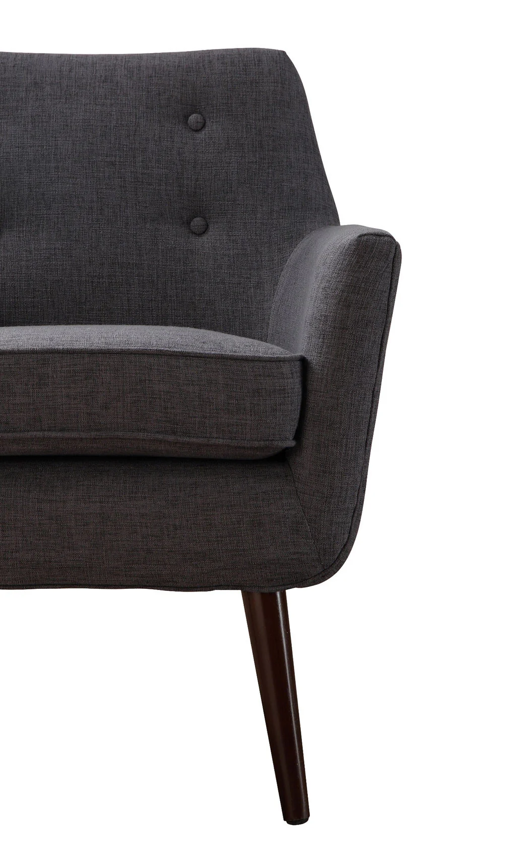 Clark Linen Chair Gray - Image 3