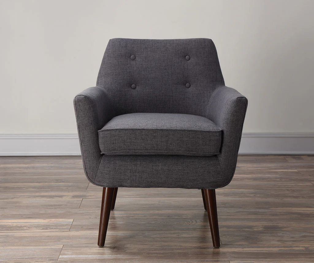 Clark Linen Chair Gray - Image 5