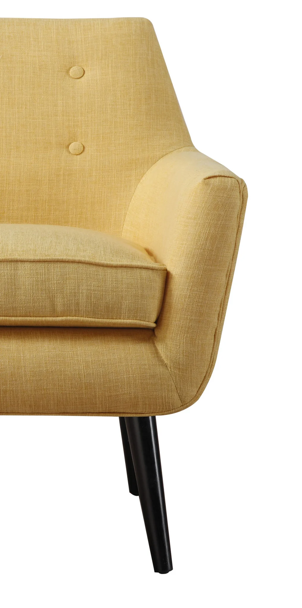 Clark Linen Chair Mustard Yellow - Image 3