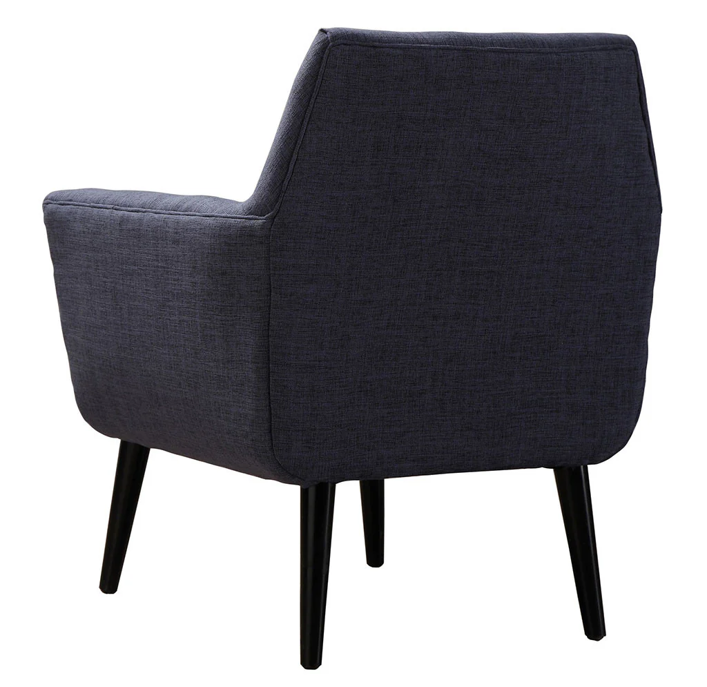 Clark Linen Chair Navy - Image 3