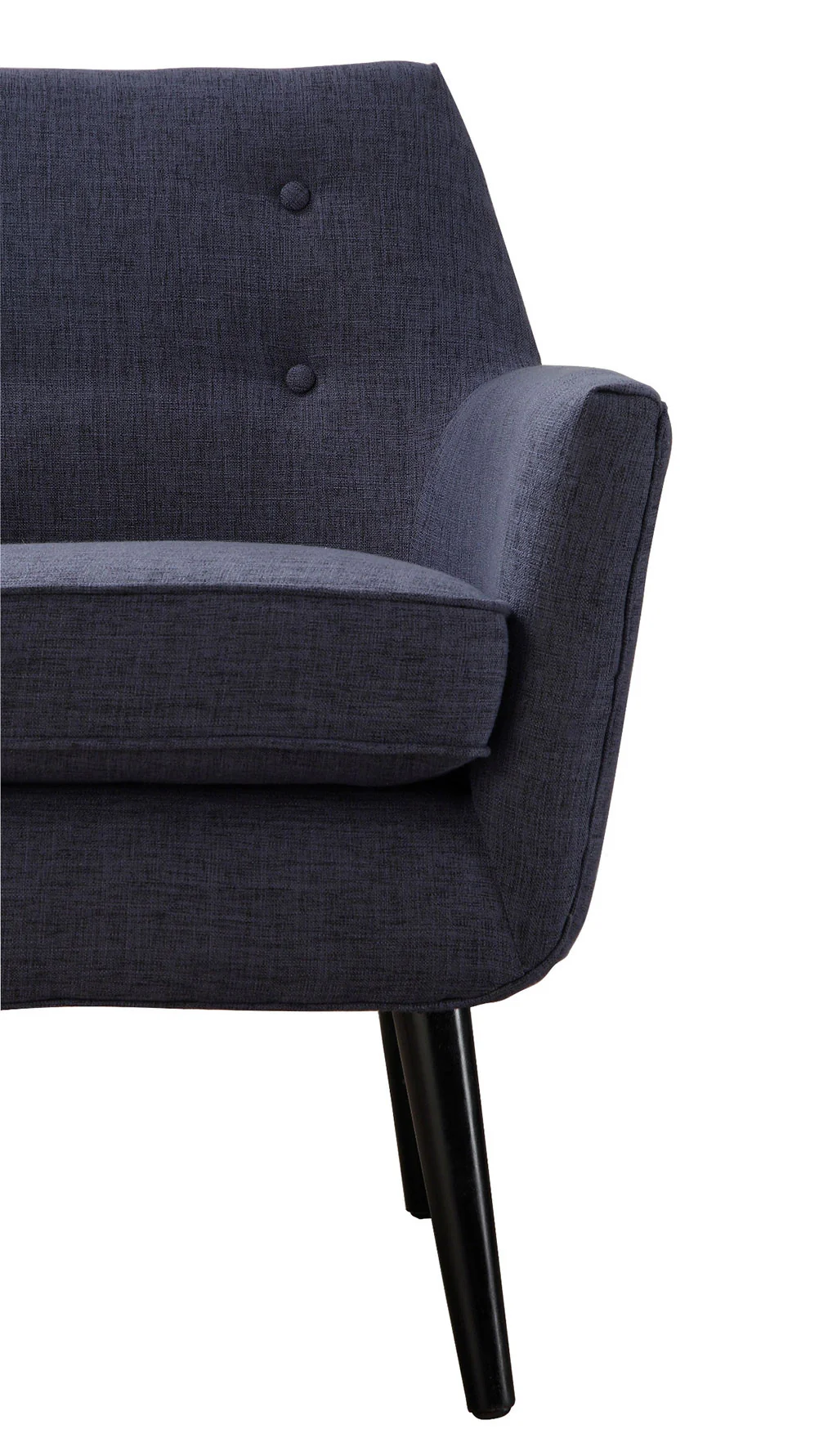 Clark Linen Chair Navy - Image 4