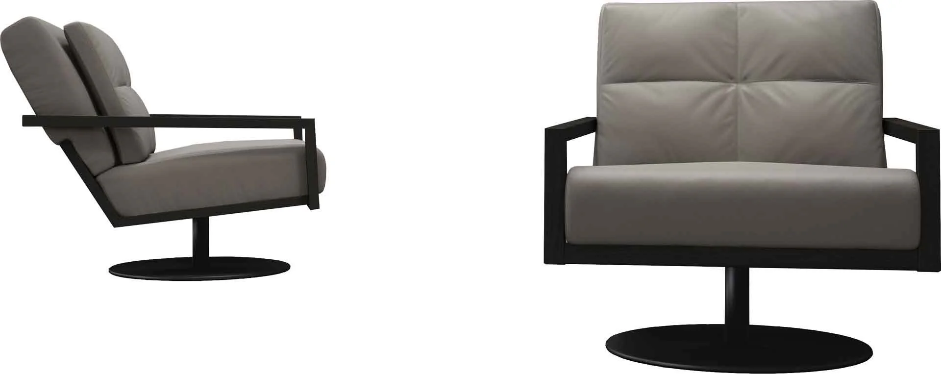 Clarkson Lounge Chair Opala/Black Oak - Image 2