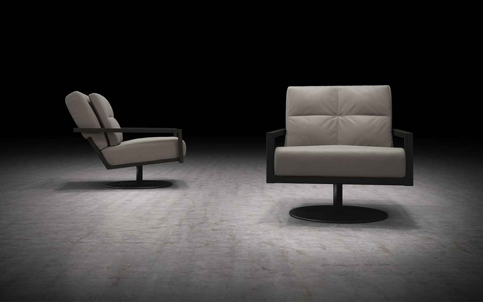 Clarkson Lounge Chair Opala/Black Oak - Image 3