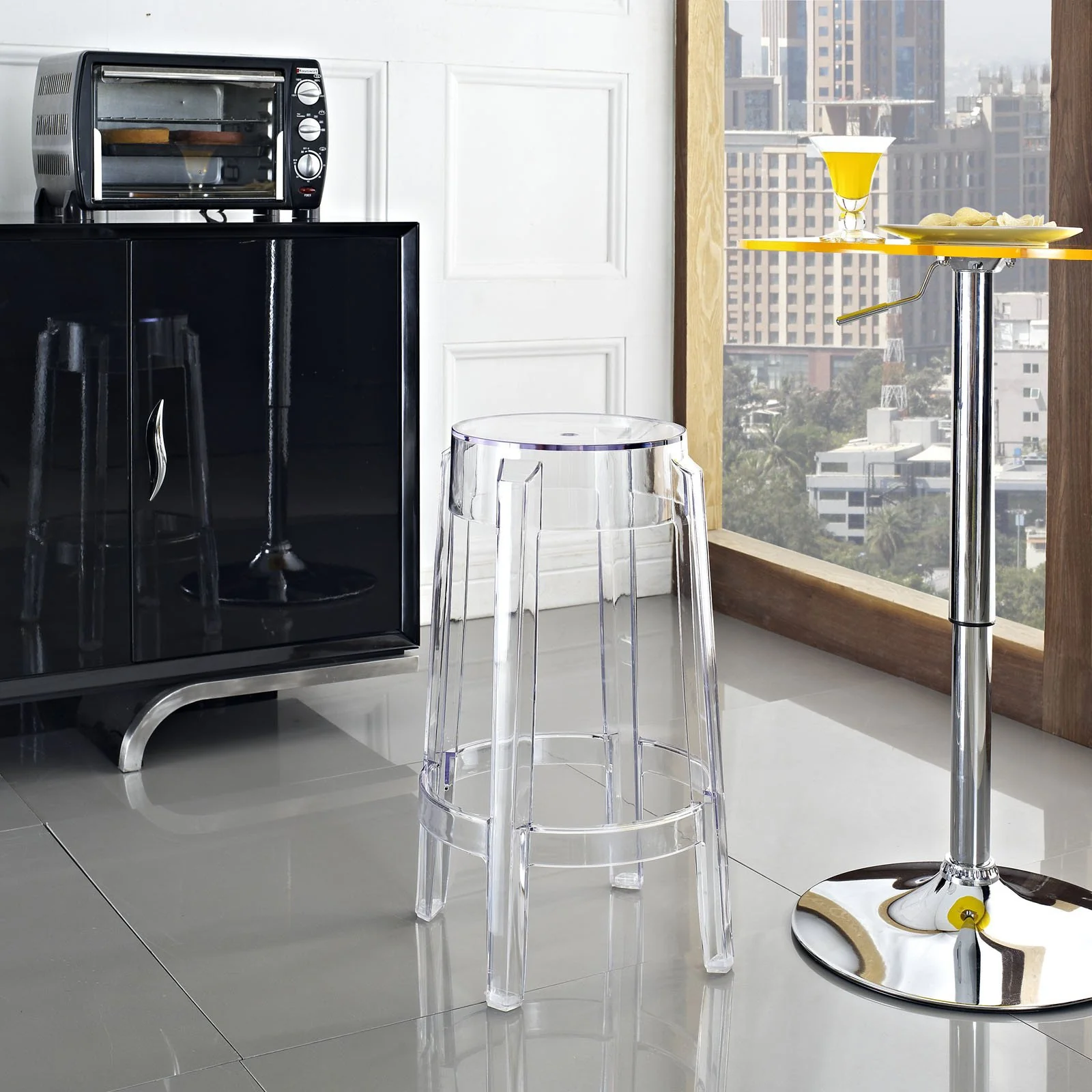 Clary Bar Stool Clear - Image 8