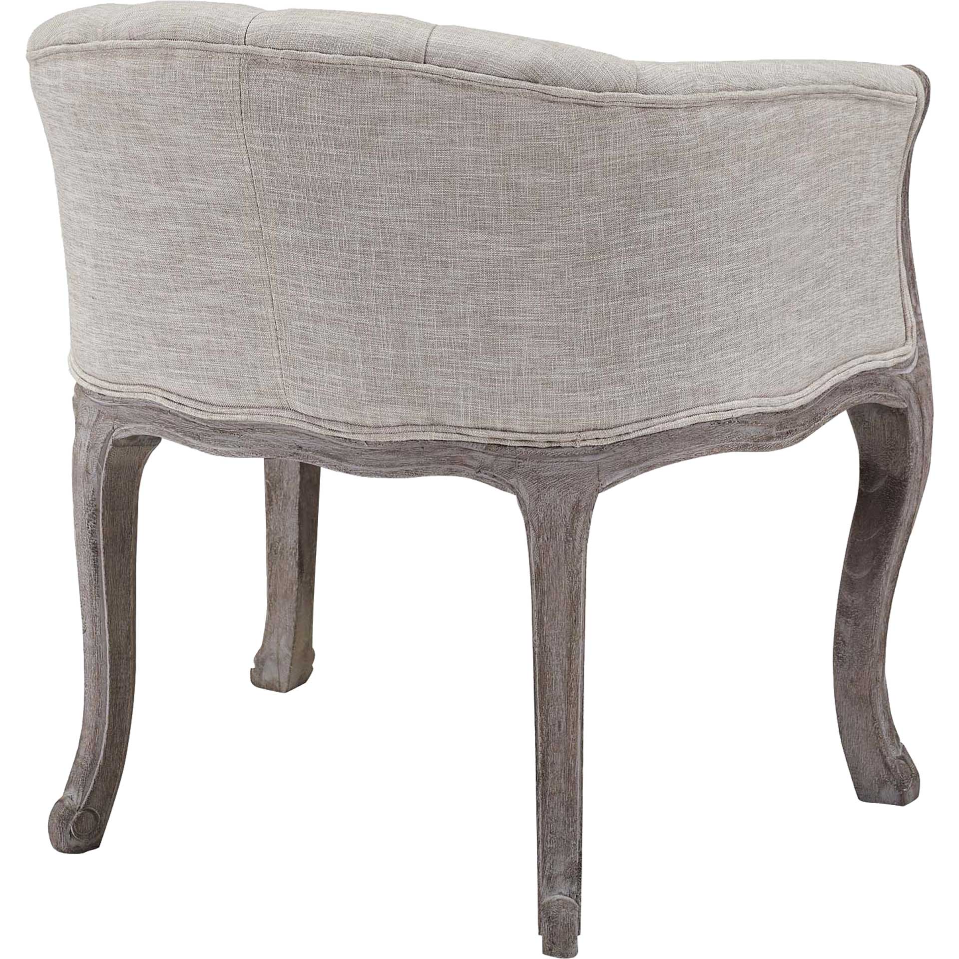 Class Upholstered Fabric Dining Armchair Beige - Image 3