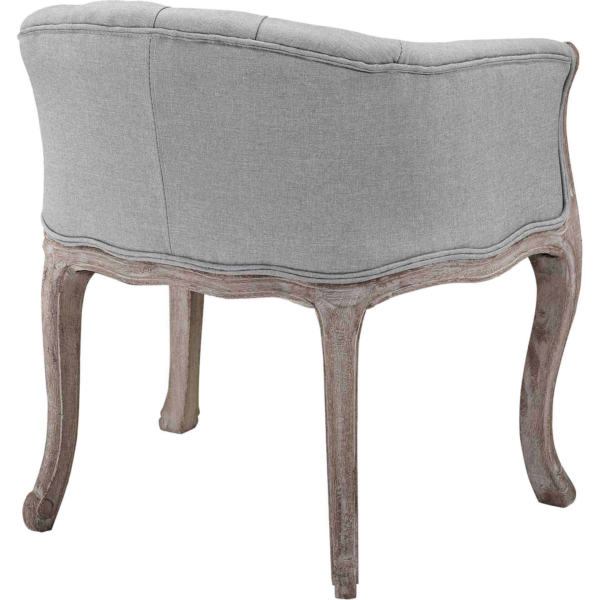 Class Upholstered Fabric Dining Armchair Light Gray - Image 3