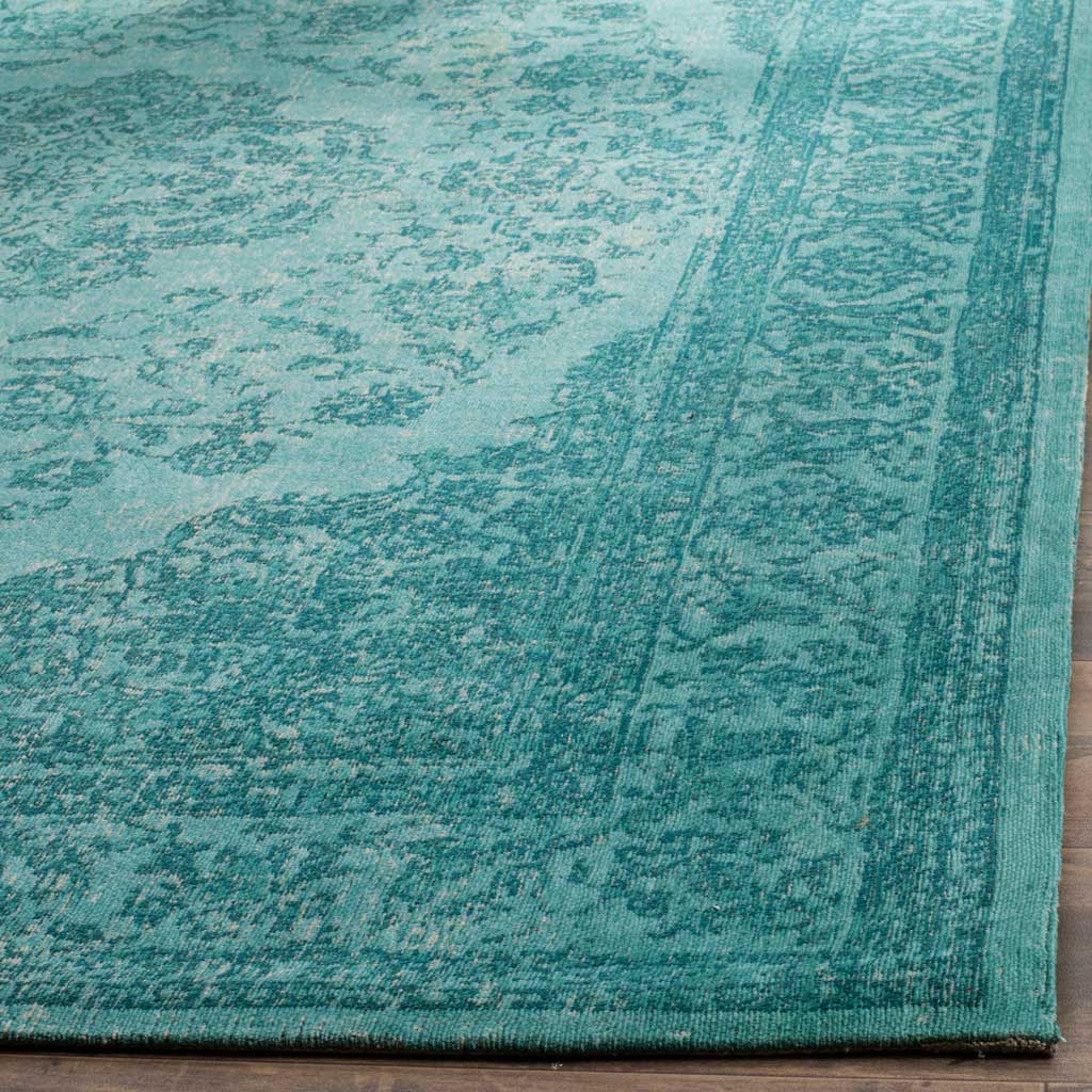 Classic Vintage Aqua Area Rug - Image 5