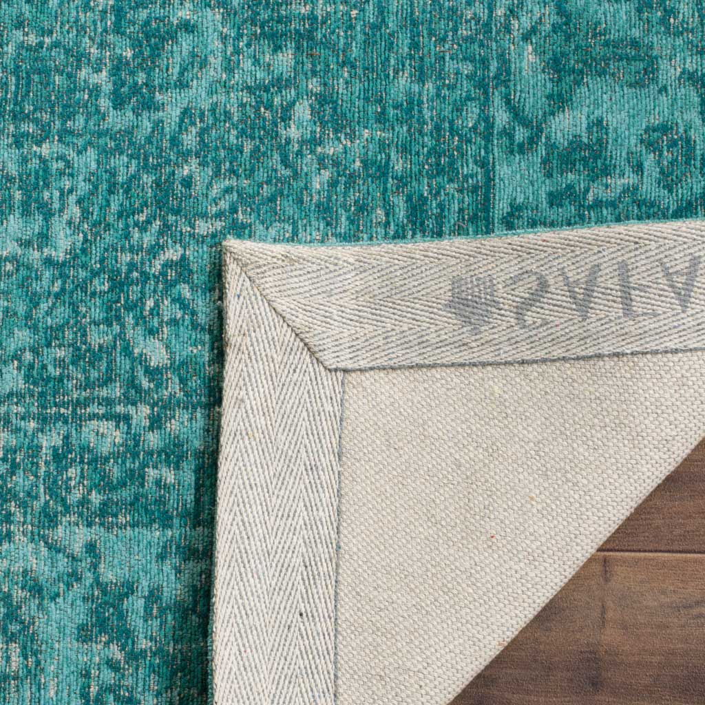 Classic Vintage Aqua Area Rug - Image 6
