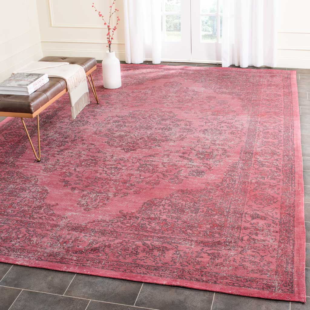 Classic Vintage Fuchsia Area Rug - Image 7