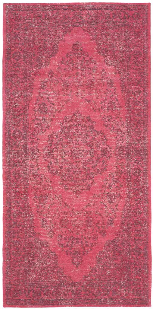 Classic Vintage Fuchsia Runner Rug - Image 2