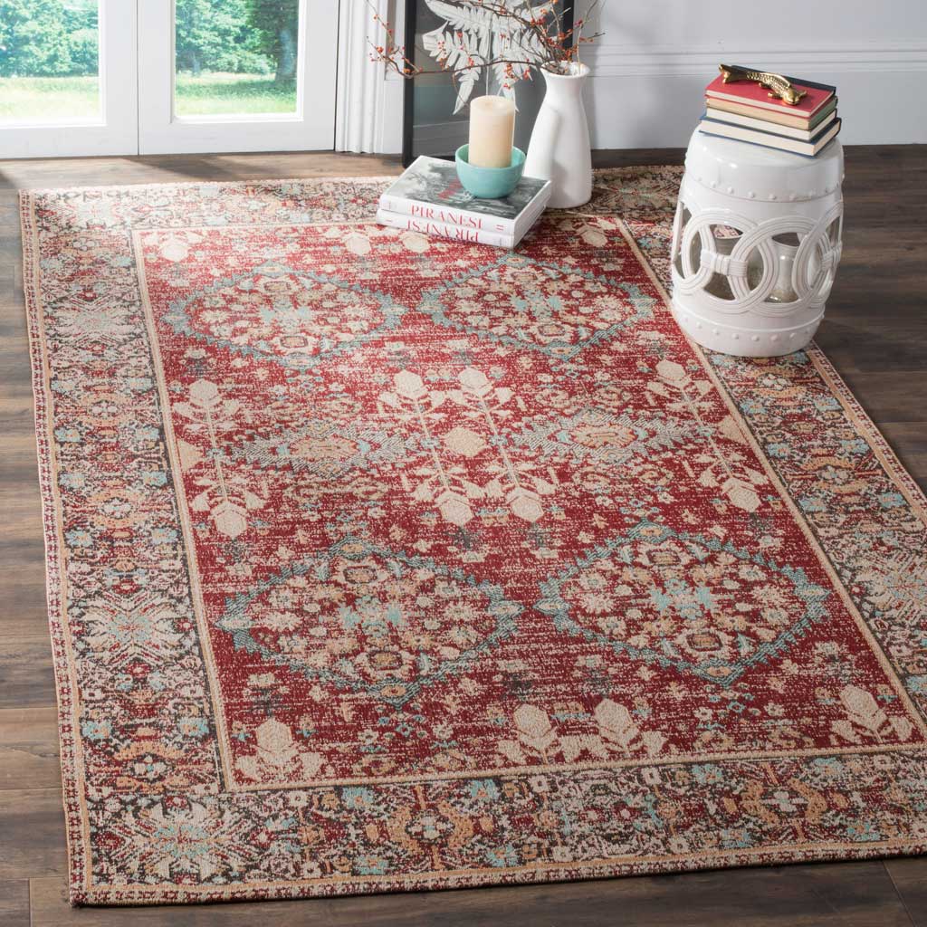 Classic Vintage Red/Multi Area Rug - Image 4