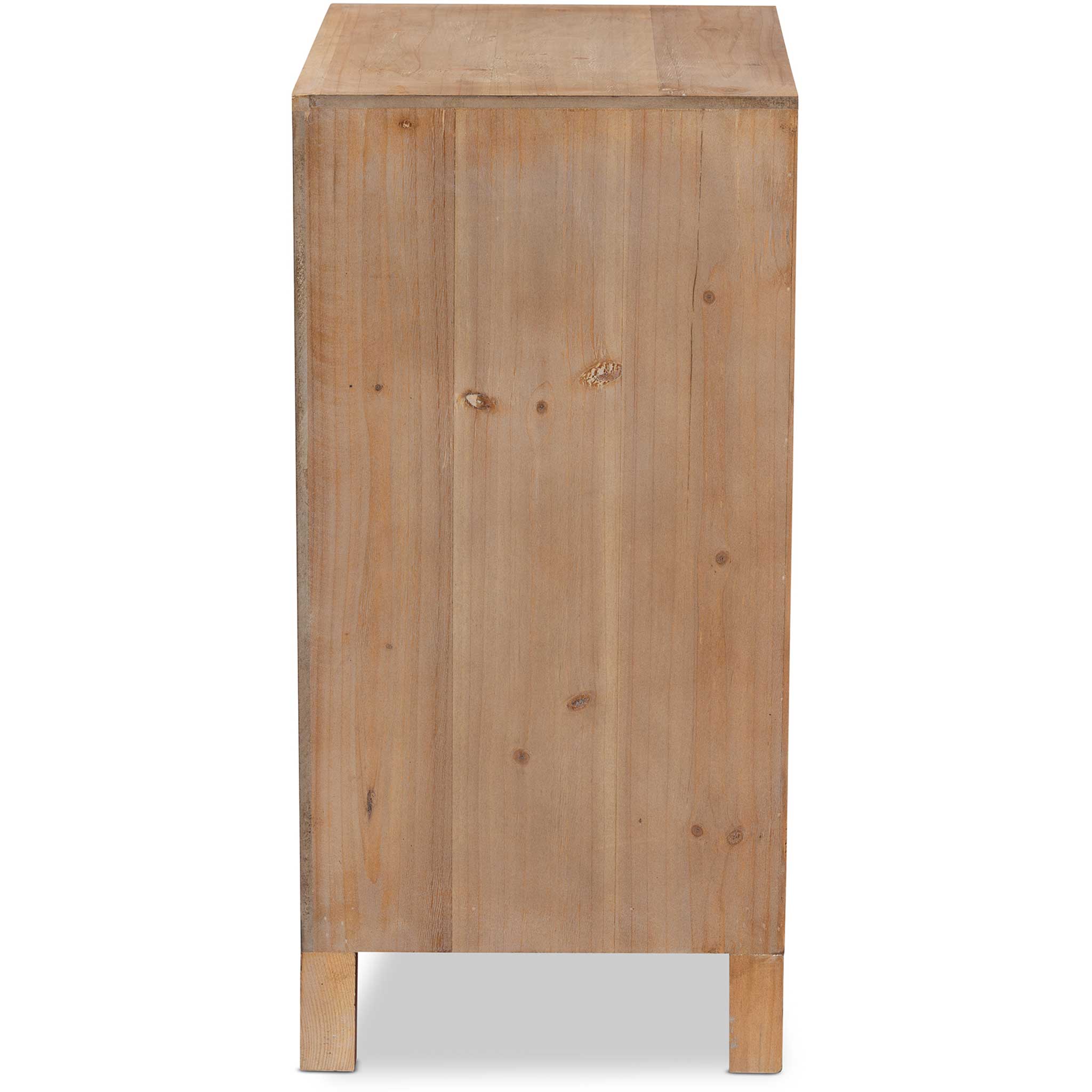 Claudia 1-Door and 1-Drawer Spindle Nightstand Brown - Image 4