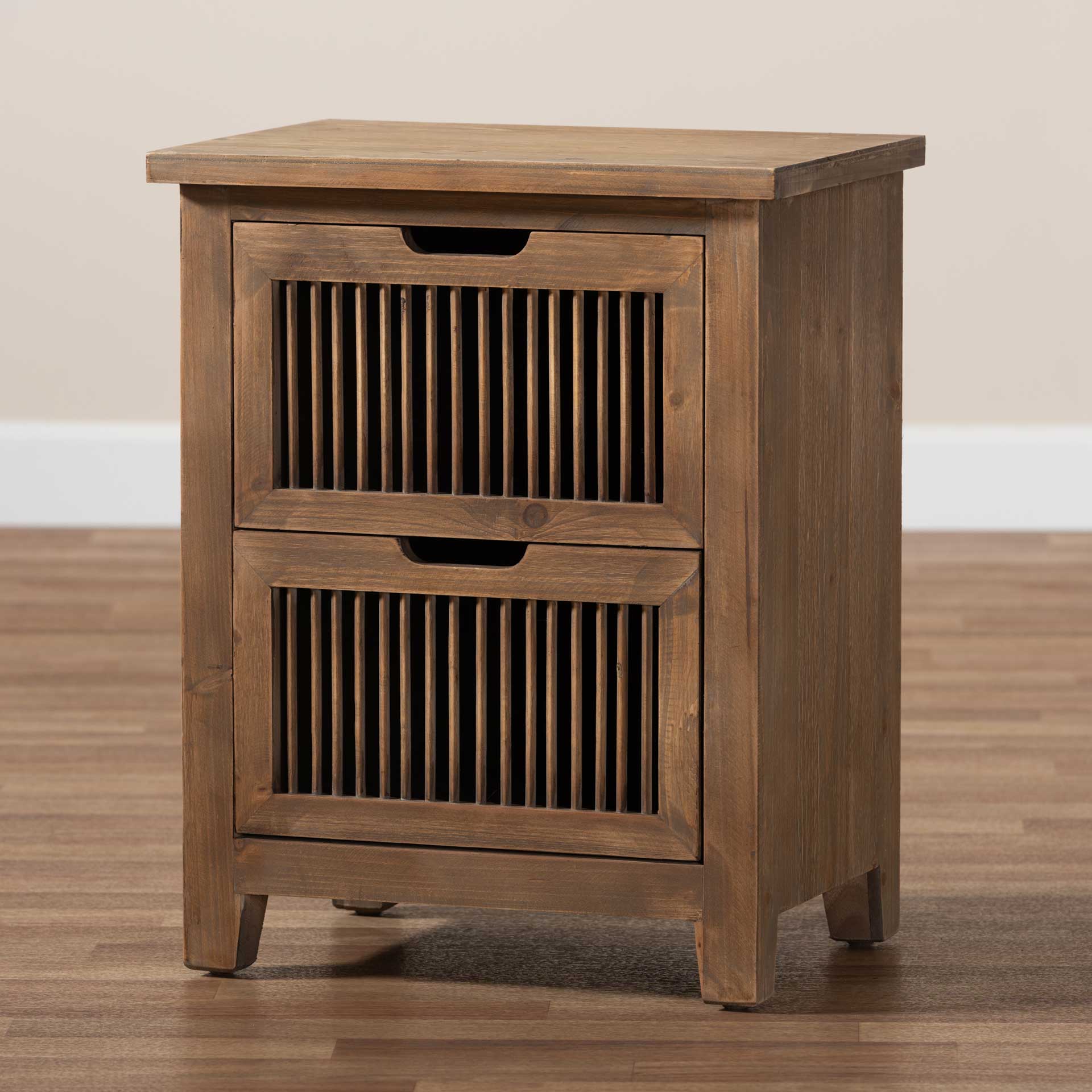 Claudia 2-Drawer Spindle Nightstand Brown - Image 8