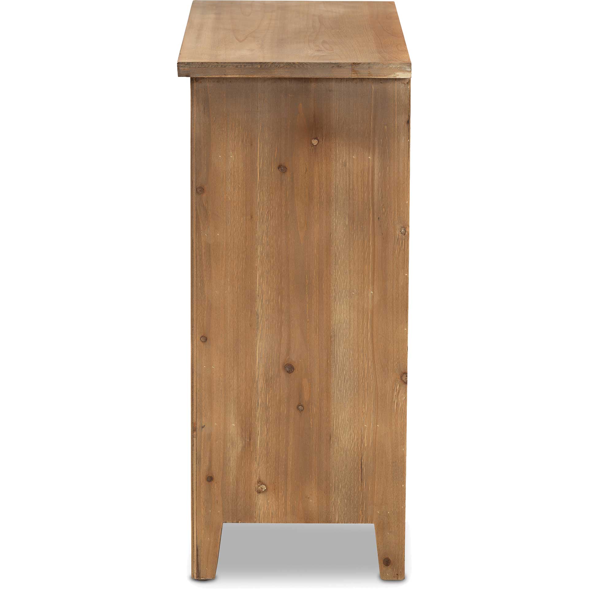 Claudia 3-Drawer Spindle Chest Brown - Image 3