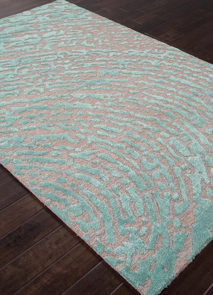 Clayton Daizy Cut & Loop Medium Gray/Aruba Blue Area Rug - Image 2