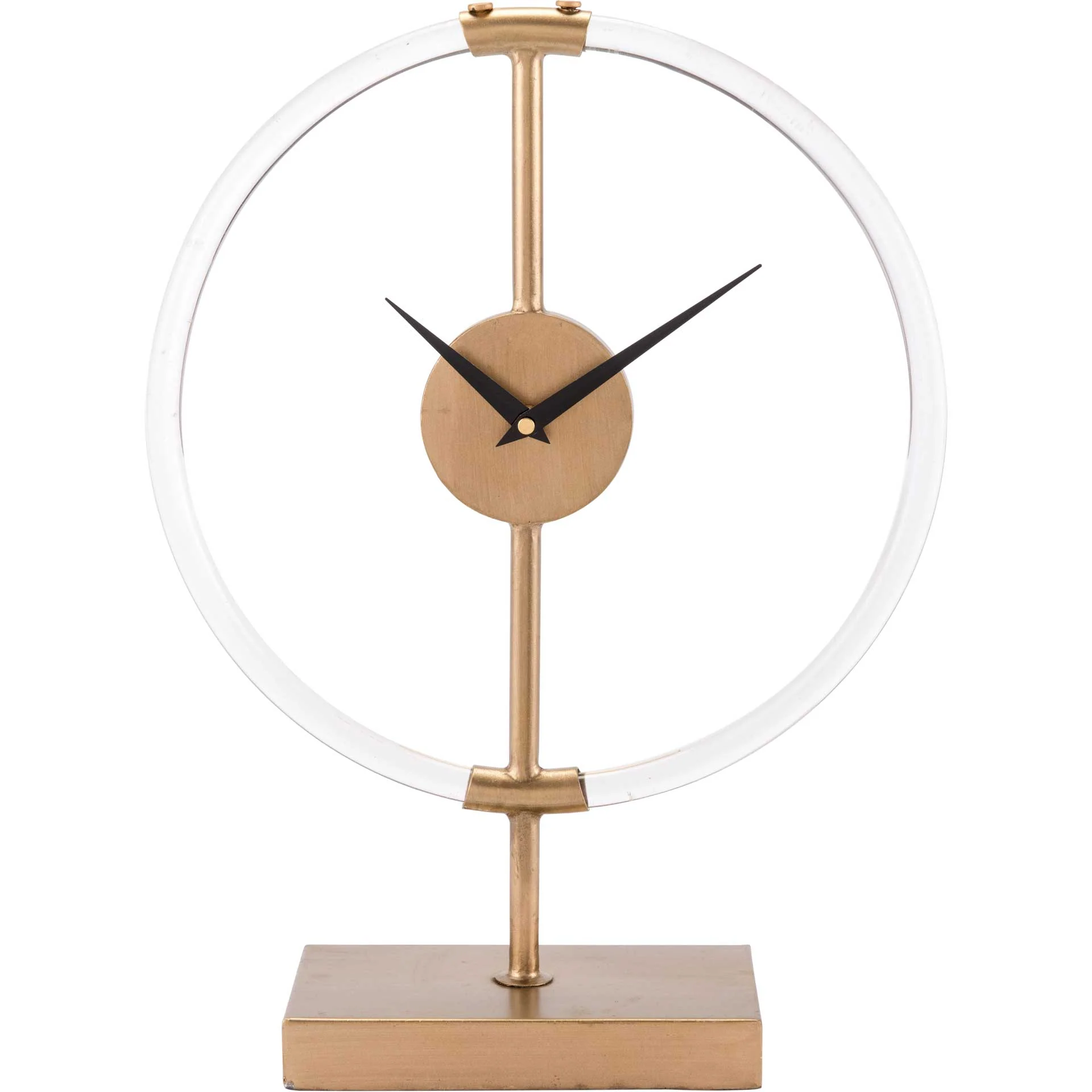 Clear Circle Clock Gold - Image 2