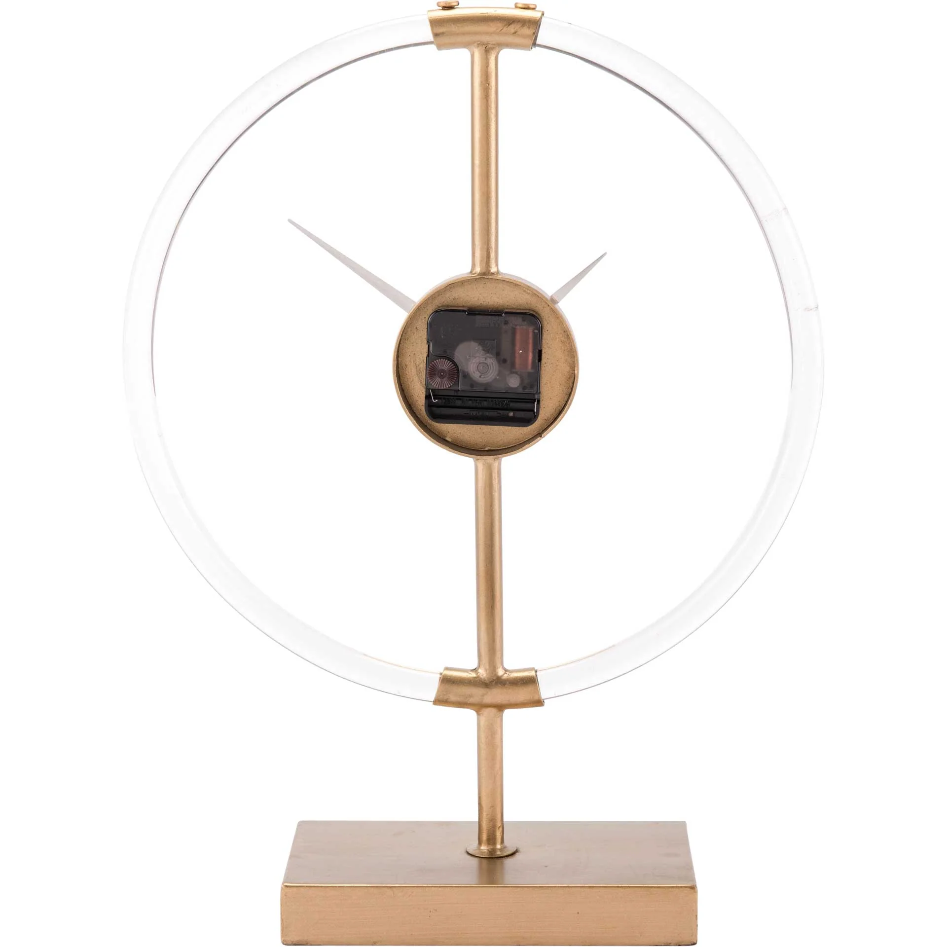 Clear Circle Clock Gold - Image 3