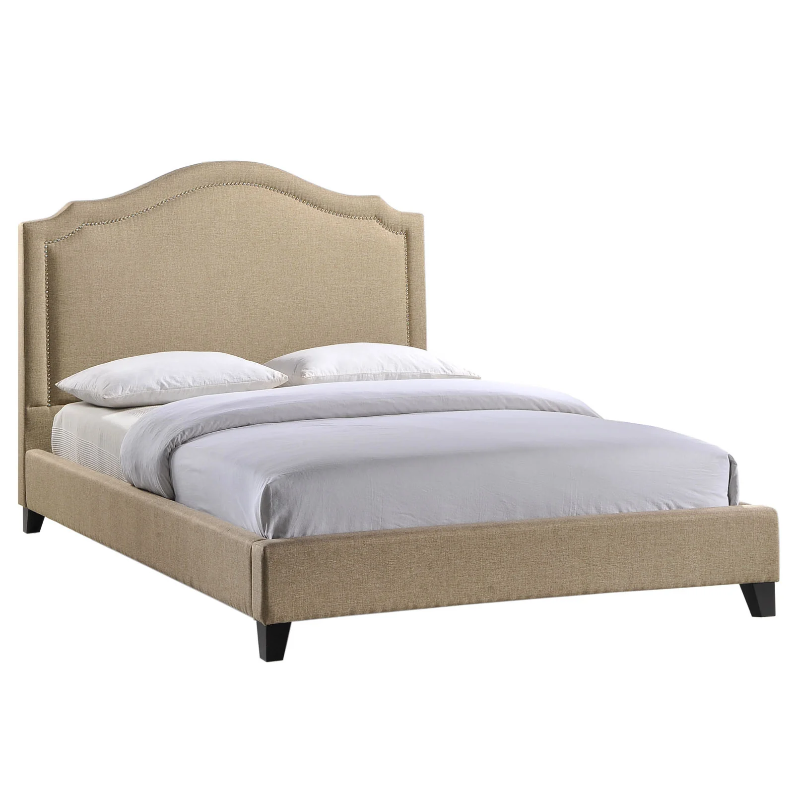 Clive Queen Bed Beige - Image 2