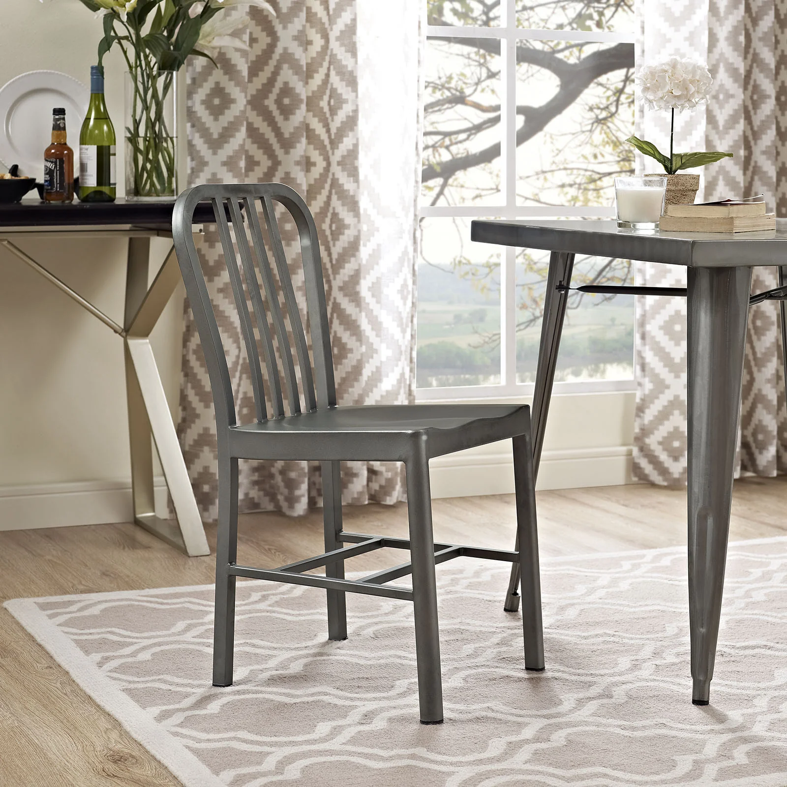 Cloister Dining Chair Silver - Image 4