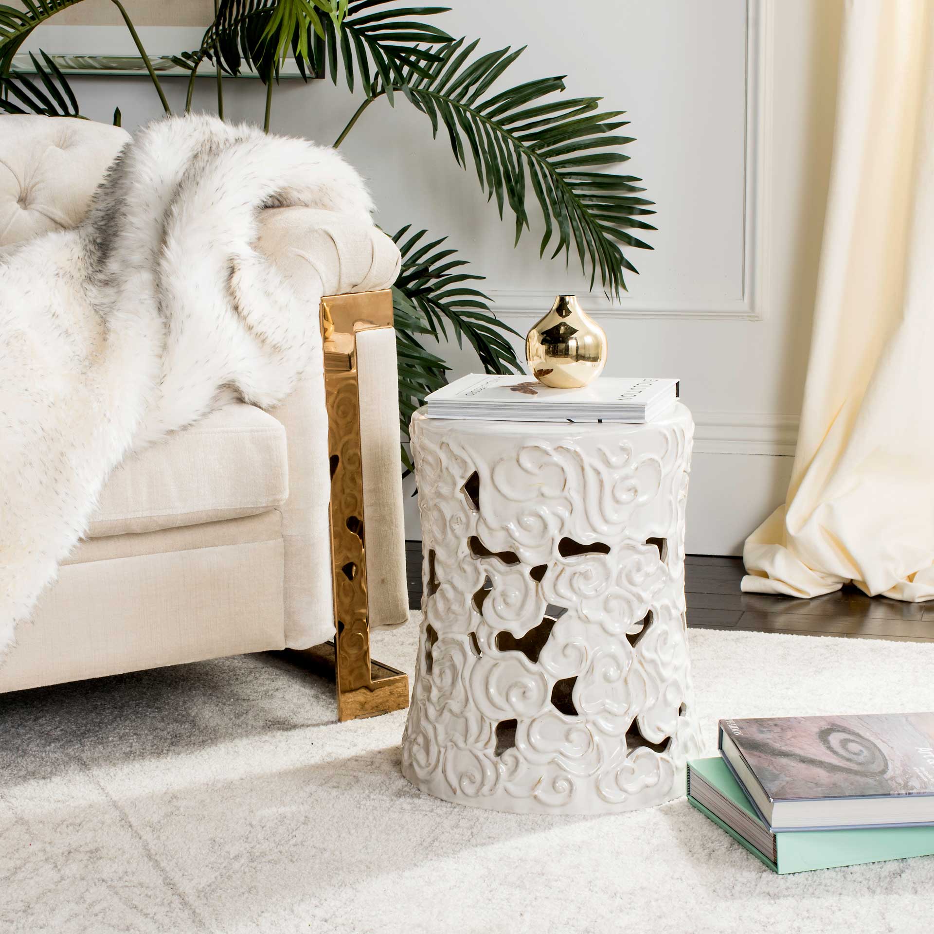 Cloud Garden Stool White - Image 3