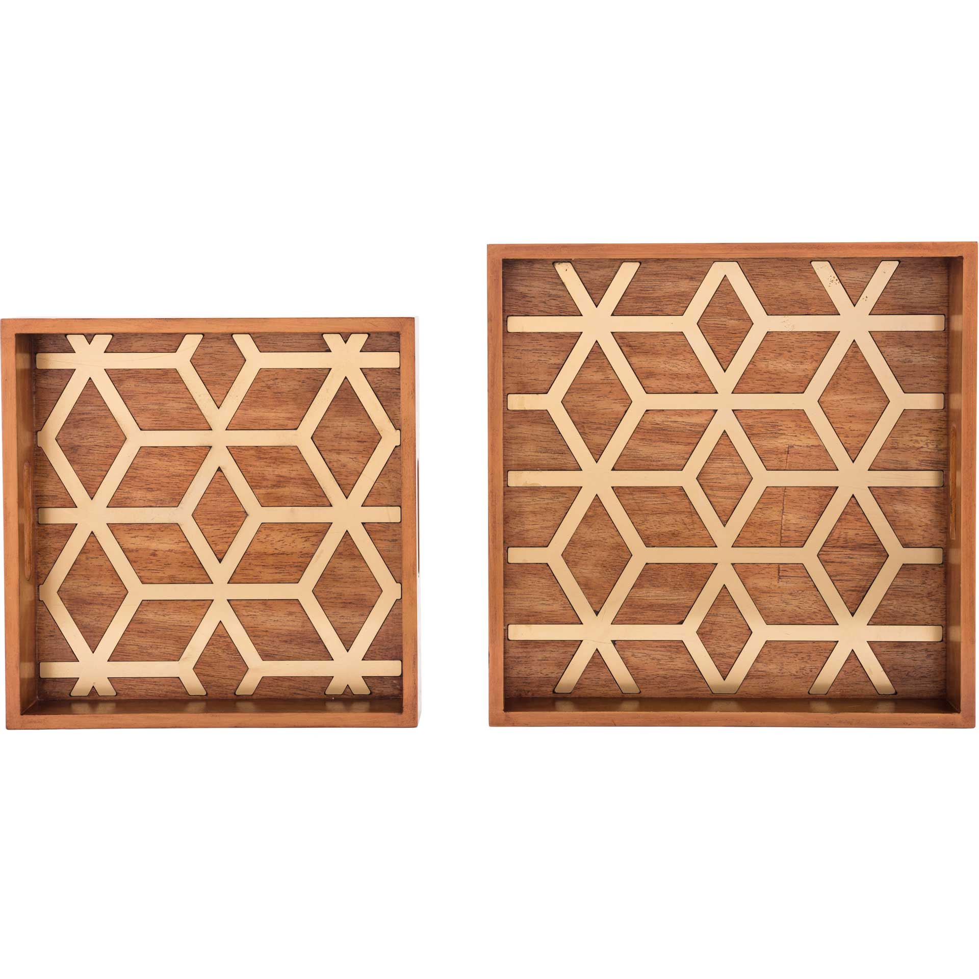 Clover Tray Brown (Set of 2) - Image 7