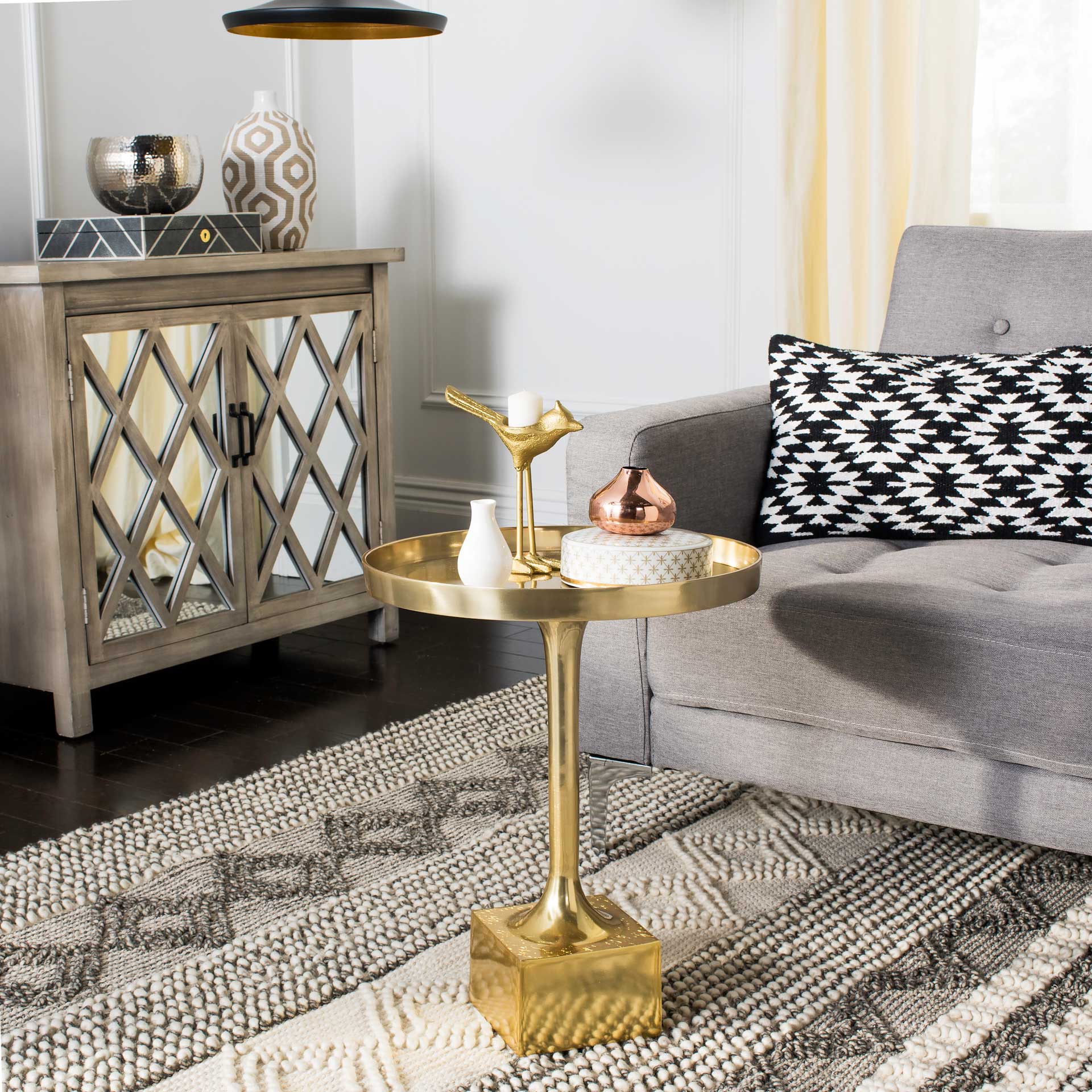 Coast Round Side Table Antique Brass - Image 7