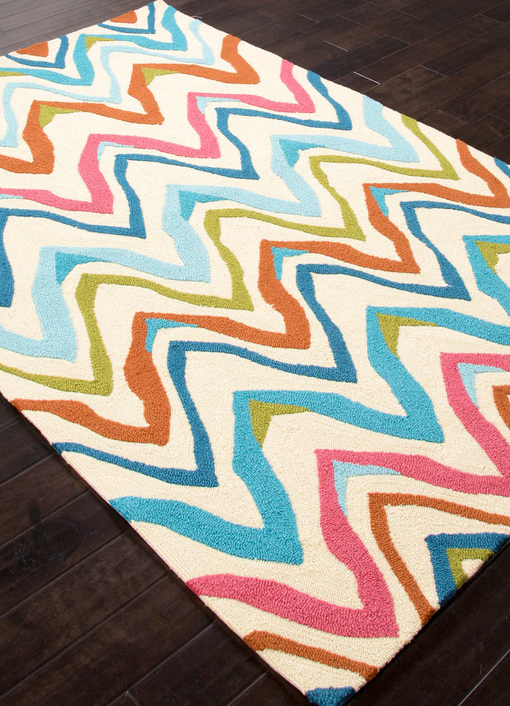 Coastal Lagoon Bahia White/Blue Area Rug - Image 2