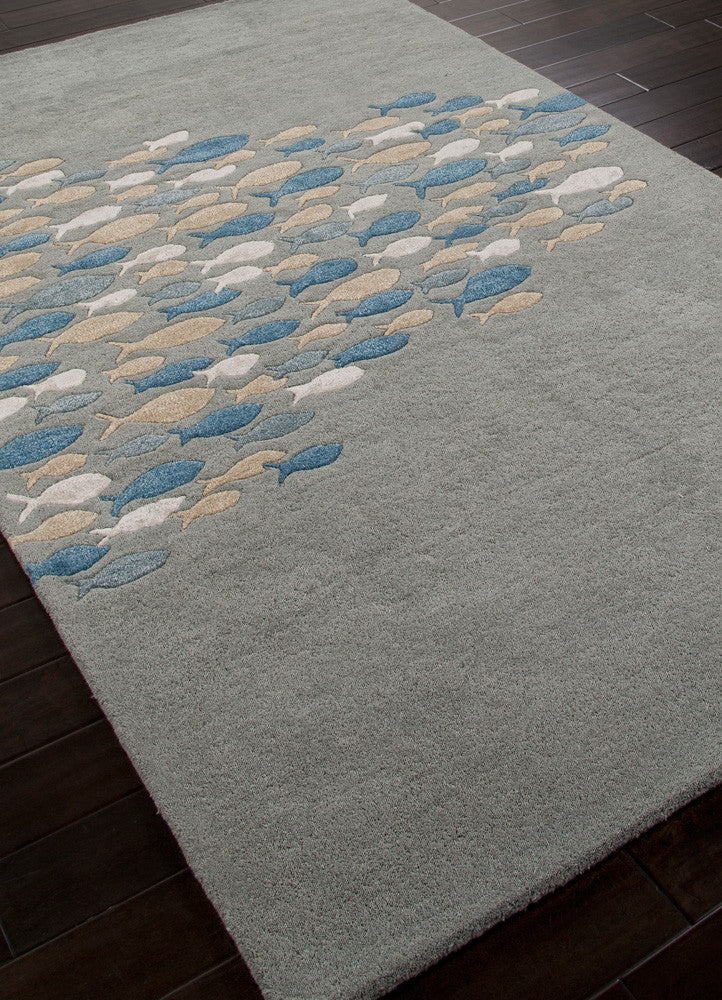 Coastal Resort Schooled Pastel Blue Area Rug - Image 2