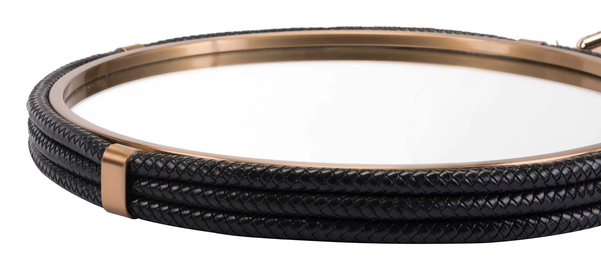 Coastal Round Mirror Black - Image 4